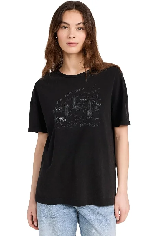 rag & bone Women's Mica City Tee, Black