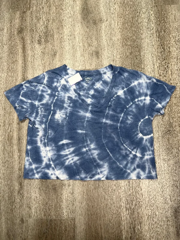 Tie Dye Print Top Short Sleeve Old Navy, Size M