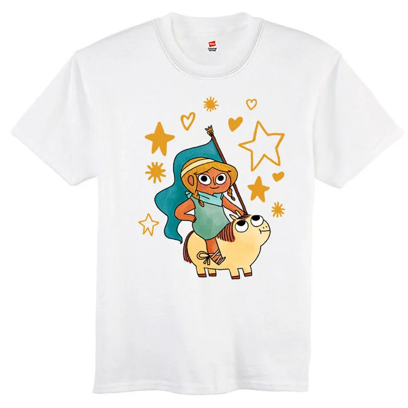 Princess With Flag Kids Shirt