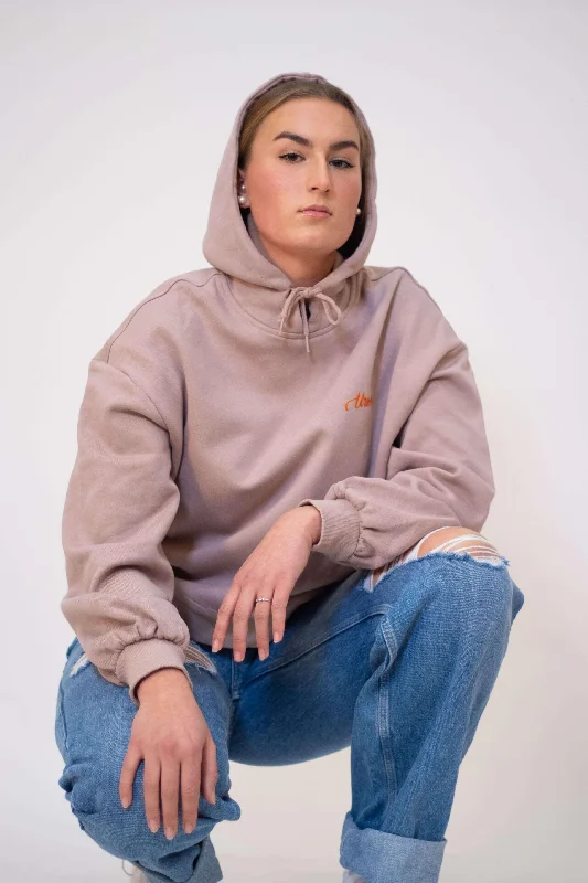 Mama Lisa Organic Oversized Hoodie Women in Dusk Rose