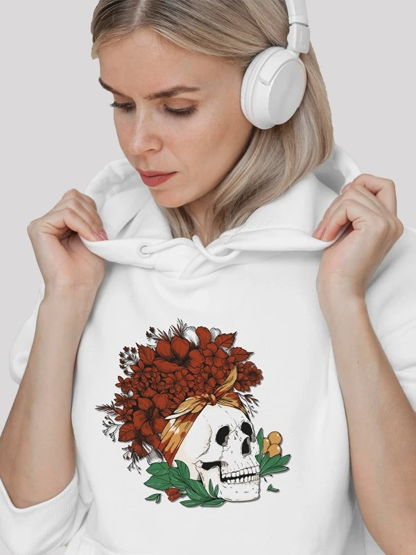 The Witch White Hoodie For Women