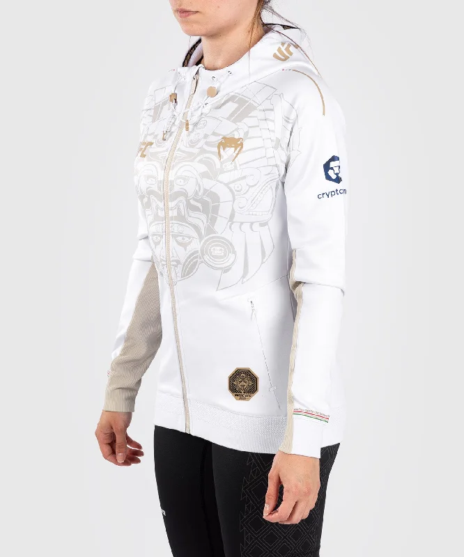 UFC Noche by Venum Personalized Authentic Fight Night Women's Walkout Hoodie - White