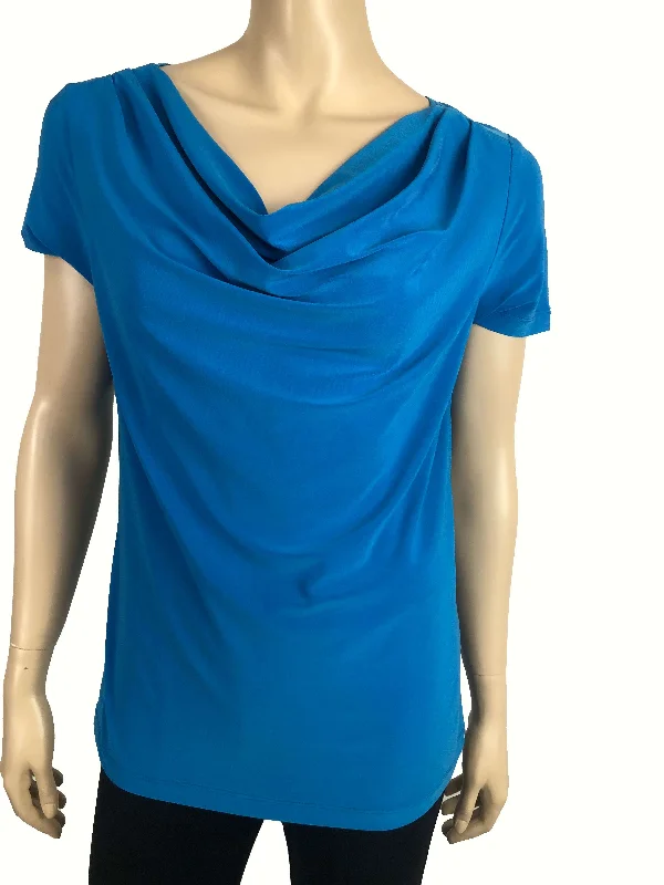 Women's Turquoise Top On Sale Canada Turquoise Blue top Quality stretch knit Fabric Made in Canada