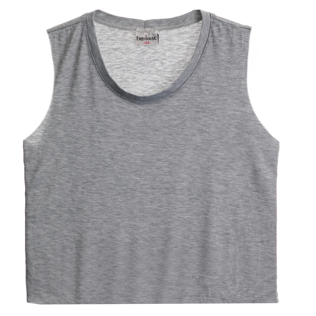 Firehouse - Heather Grey Crop Tank