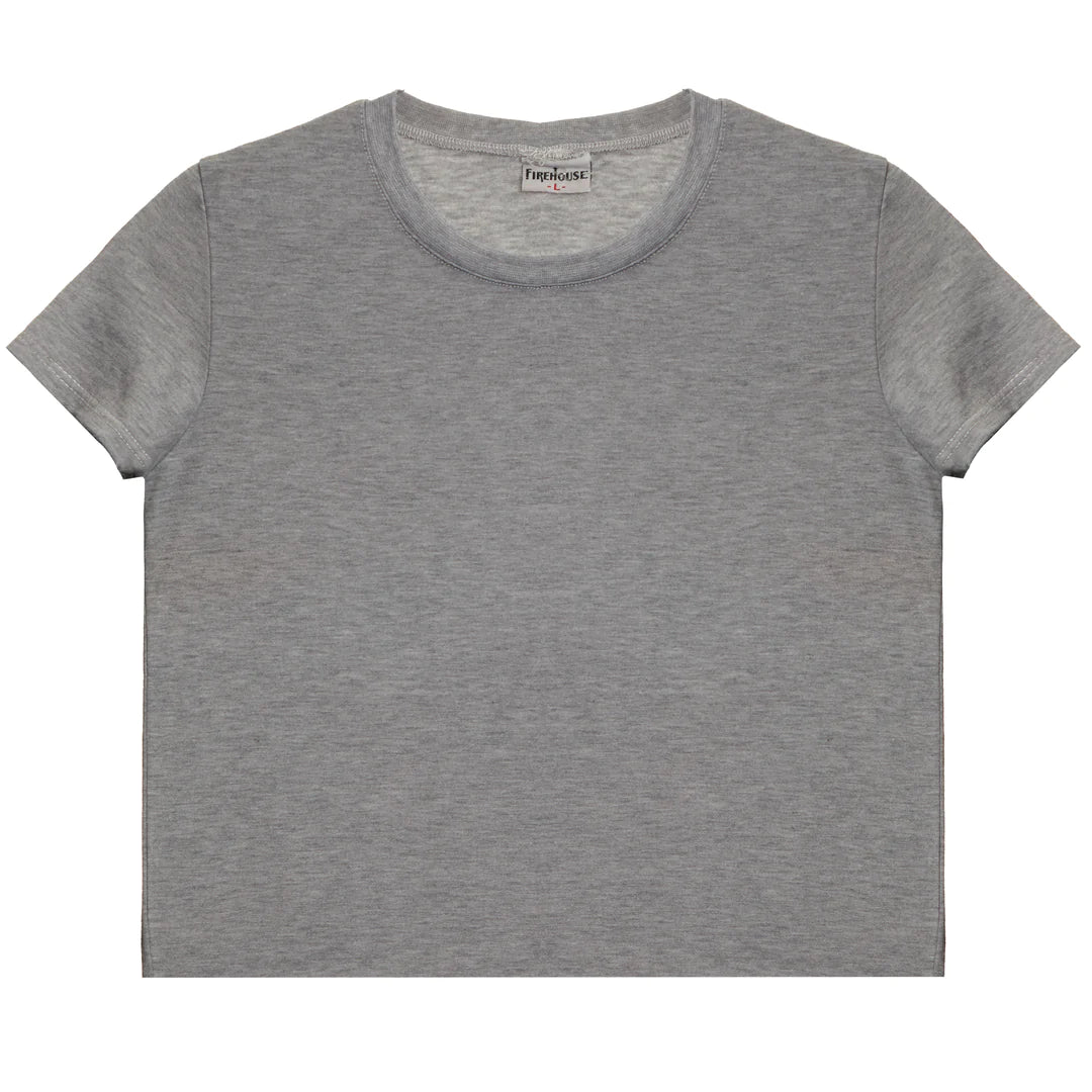 Firehouse - Heather Grey Crop Tee