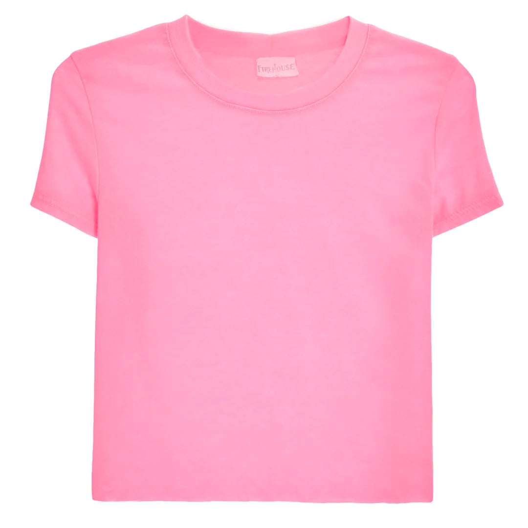 Firehouse - Neon Pink Crop Tee