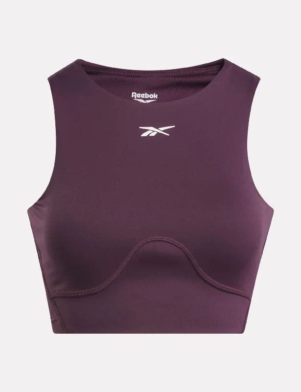 Lux Contour Crop - Midnight Plum