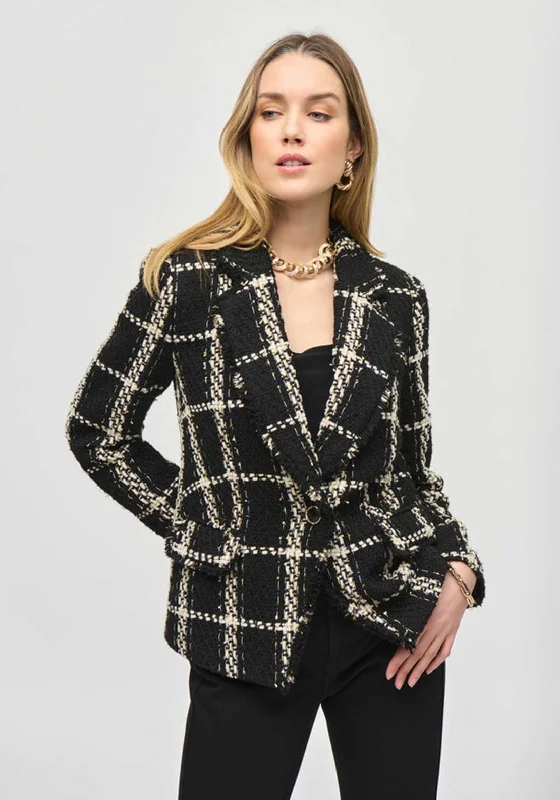 Joseph Ribkoff Boucle Blazer, Black